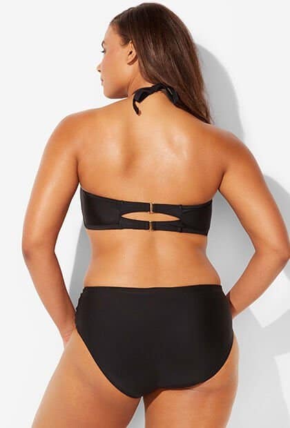 high waisted bikini with modest coverage