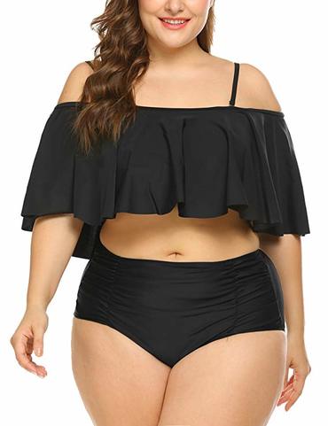 ruffled top for plus size rectangle