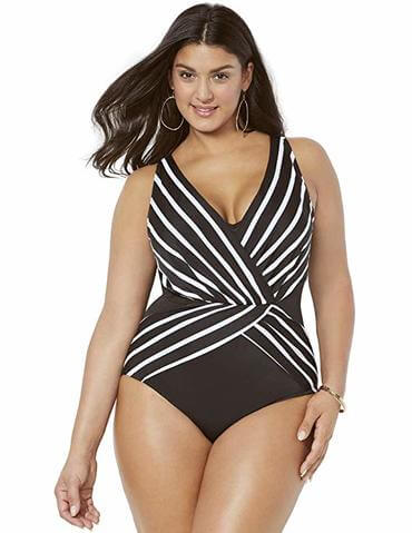 swimsuit for plus size apple shape