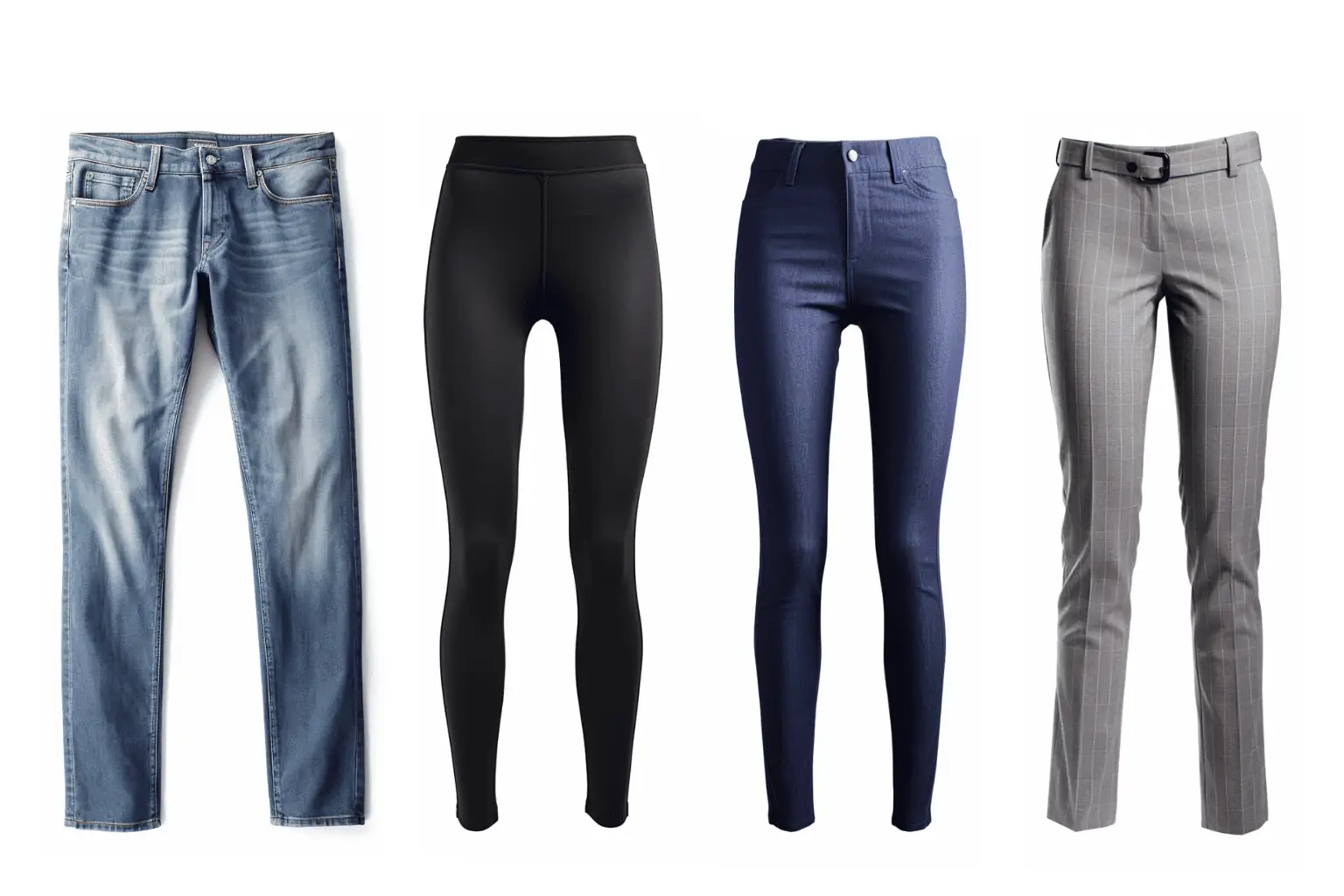 Treggings, Jeggings, Leggings, Jeans Differences Fit, Fabric, Function